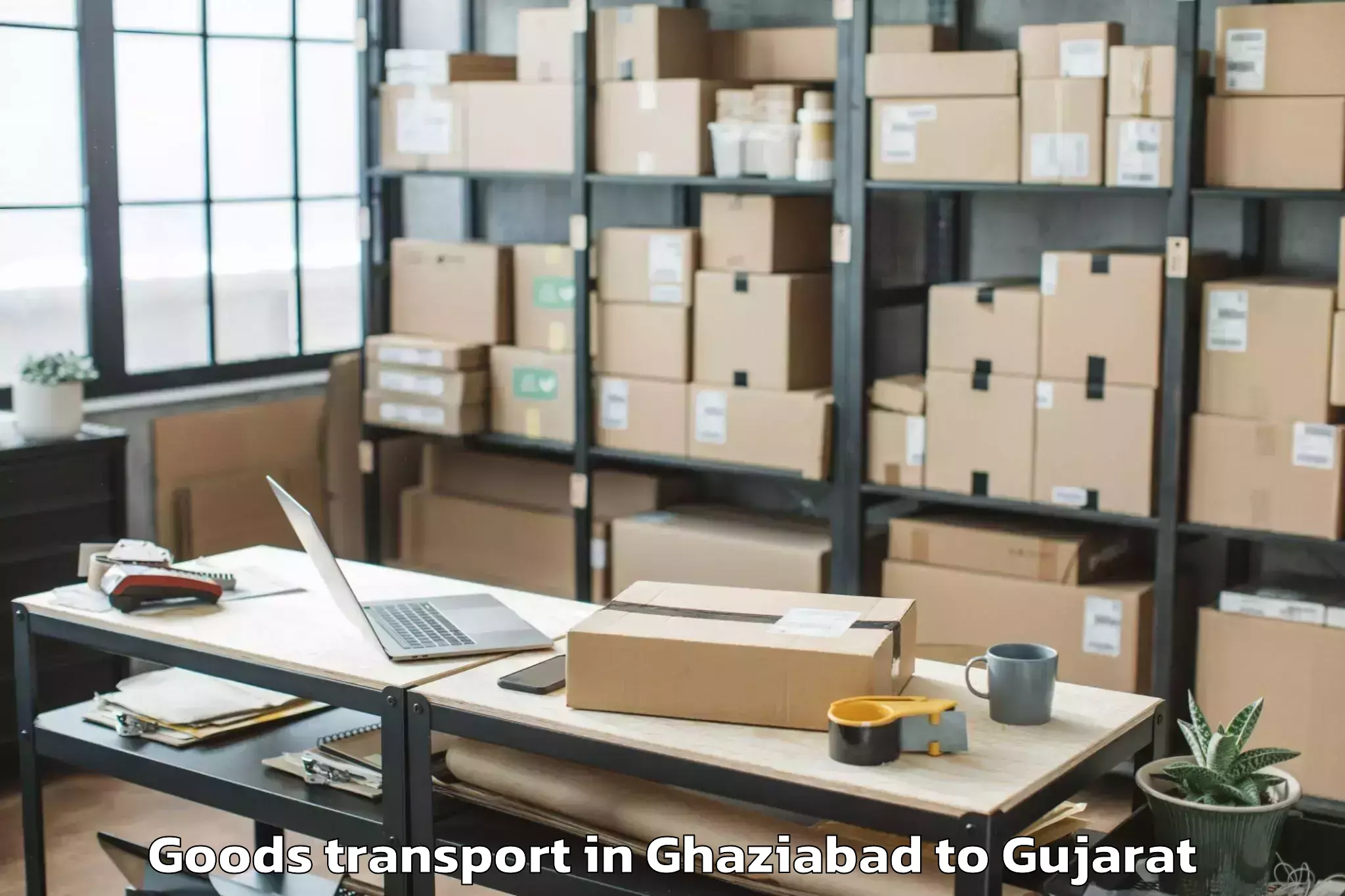 Comprehensive Ghaziabad to Malpur Goods Transport